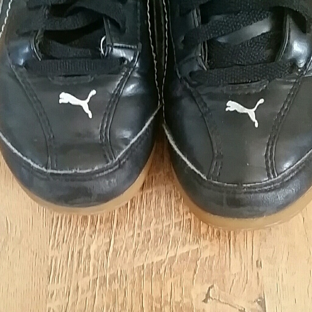 Puma‎ Kids 1.5 Black Lace Up Sneaker Shoes - Picture 2 of 6
